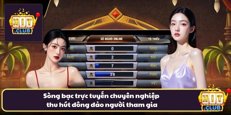Sòng bạc trực tuyến chuyên nghiệp thu hút đông đảo người tham gia